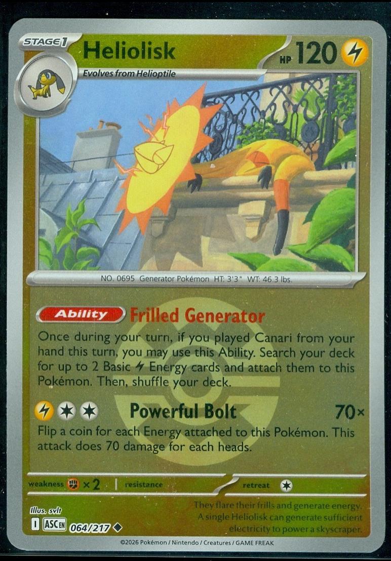 Ascended Heroes Heliolisk [Ball] Pokémon card